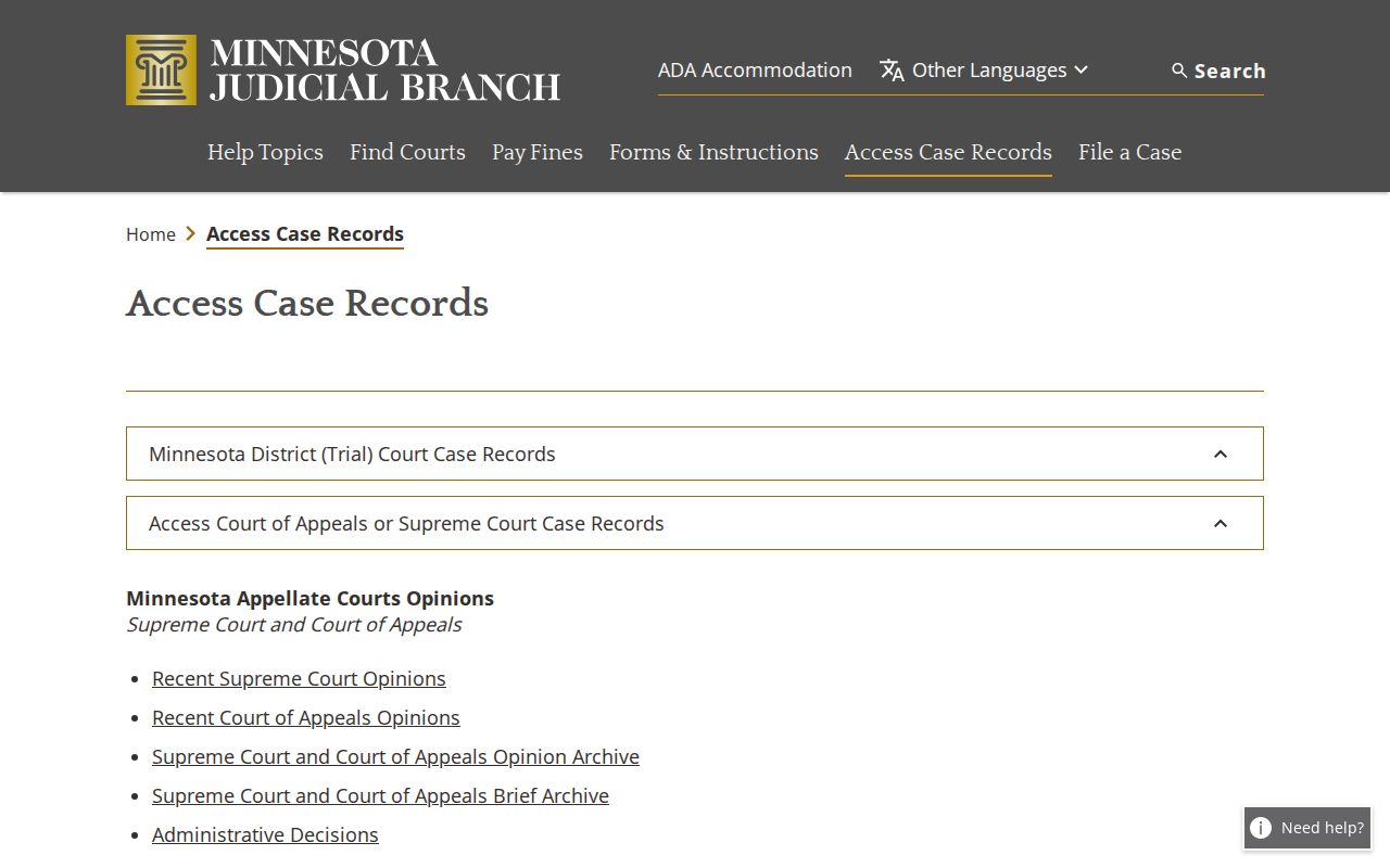 Cook County case search courthouse public access information